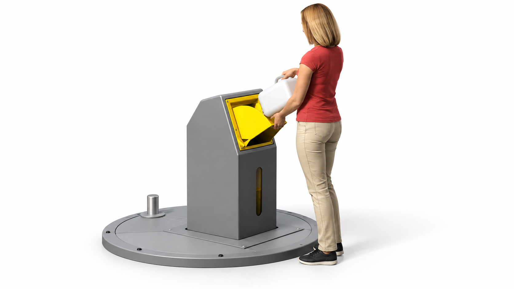 ECOHUILE ECOLLECT – équipement de collecte en situation d’utilisation